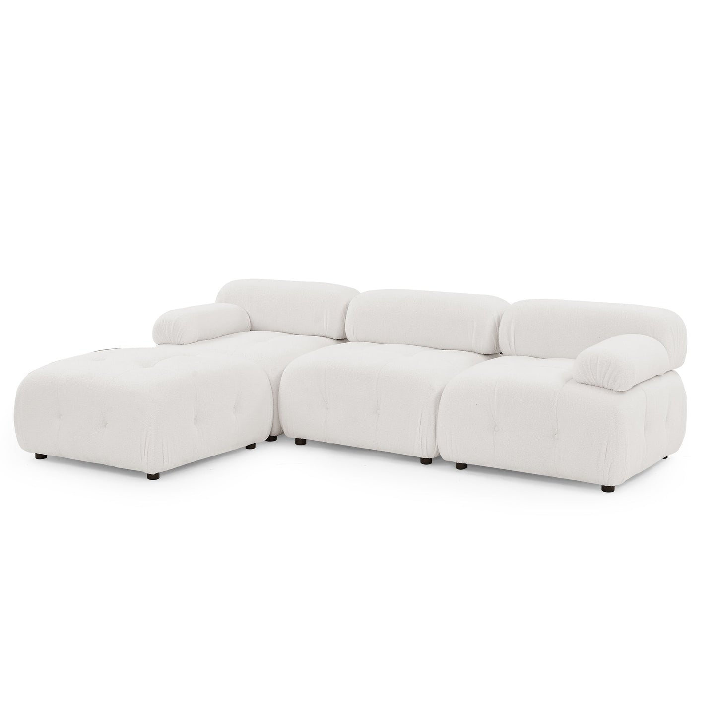 Vivante Modular Sectional Sofa L Shaped Couch With Reversible Ottoman