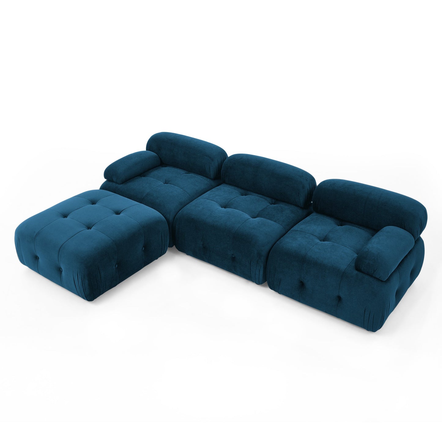 Vivante Modular Sectional Sofa L Shaped Couch With Reversible Ottoman