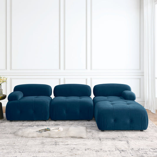 Vivante Modular Sectional Sofa L Shaped Couch With Reversible Ottoman