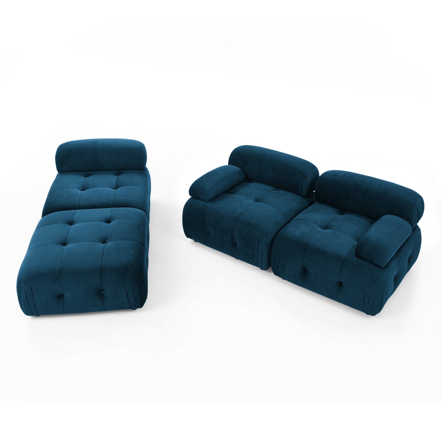 Vivante Modular Sectional Sofa L Shaped Couch With Reversible Ottoman