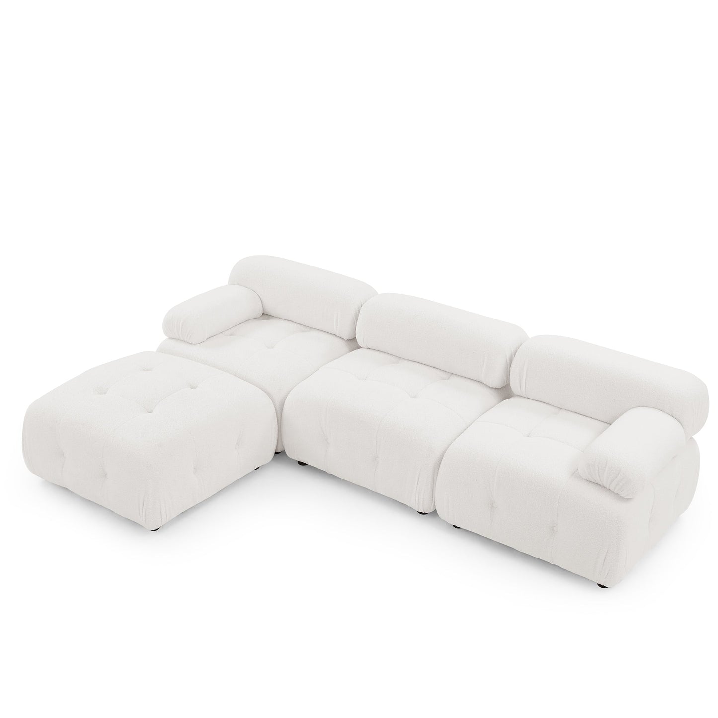 Vivante Modular Sectional Sofa L Shaped Couch With Reversible Ottoman