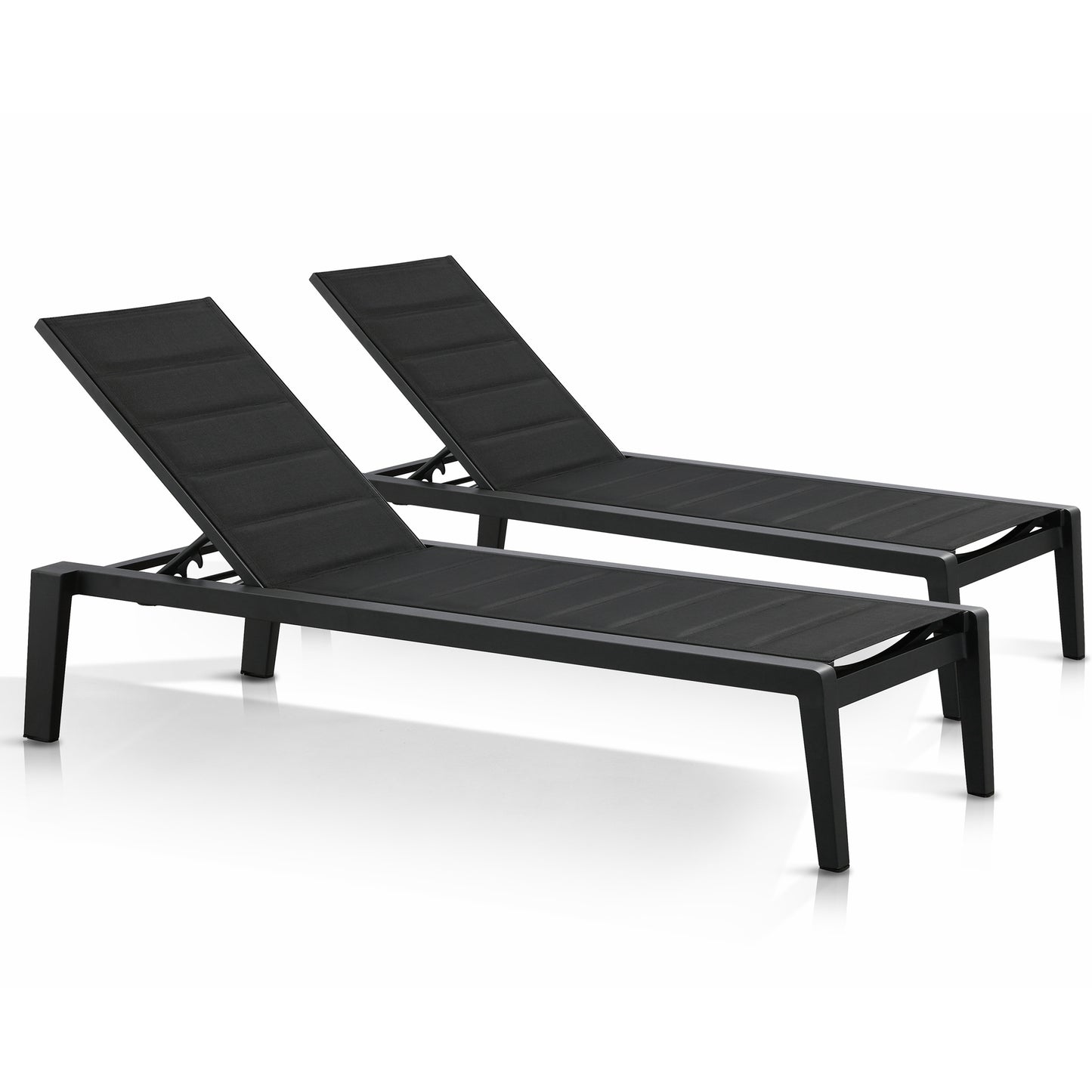 Dakaar Aluminum Outdoor Chaise Lounge Set of 2