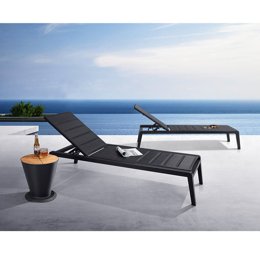 Dakaar Aluminum Outdoor Chaise Lounge Set of 2